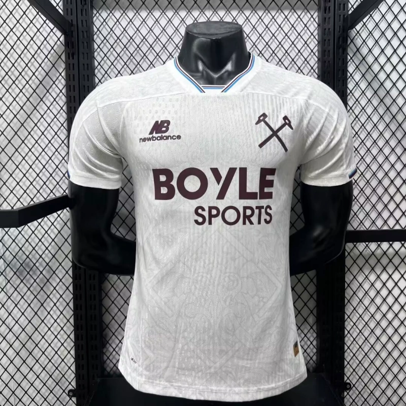 Camiseta West Ham United Away Equipación 2026/2027 Blanco (EDICIÓN JUGADOR)