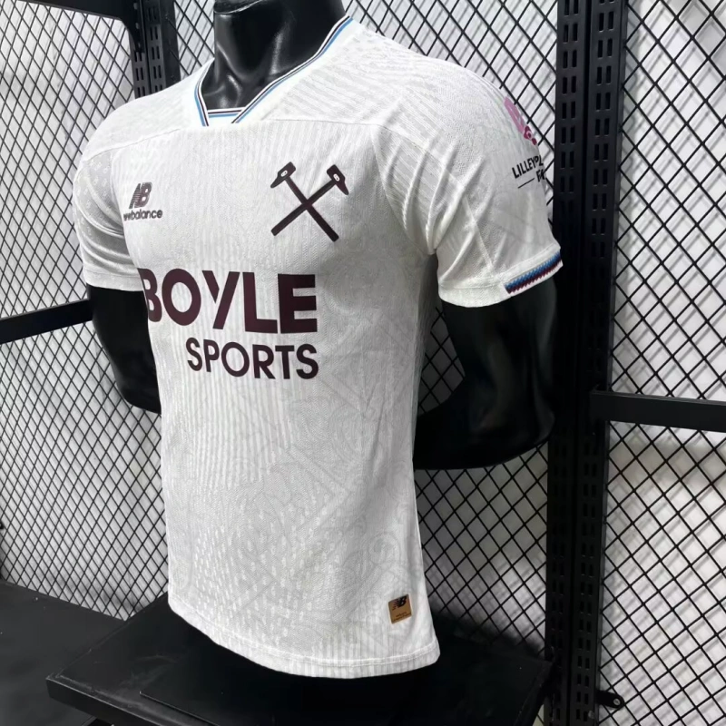 Camiseta West Ham United Away Equipación 2026/2027 Blanco (EDICIÓN JUGADOR)