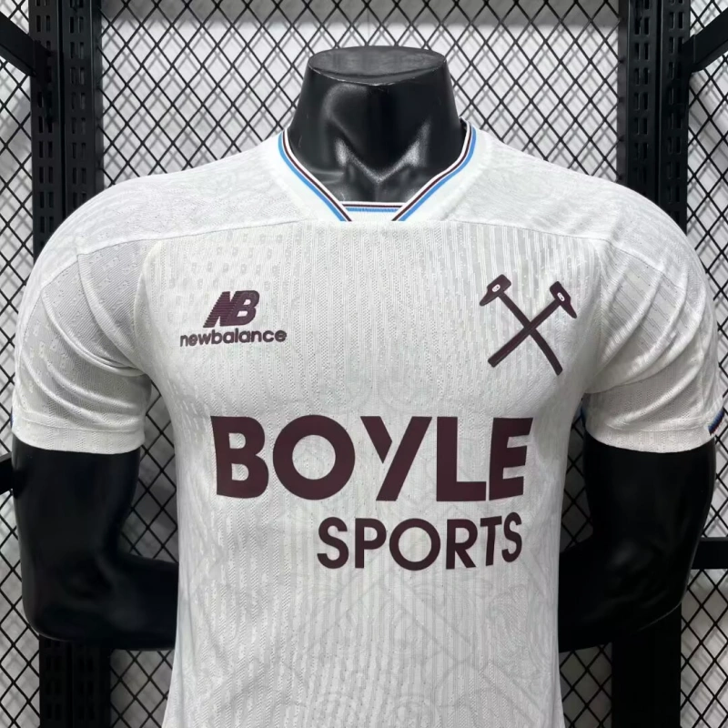 Camiseta West Ham United Away Equipación 2026/2027 Blanco (EDICIÓN JUGADOR)