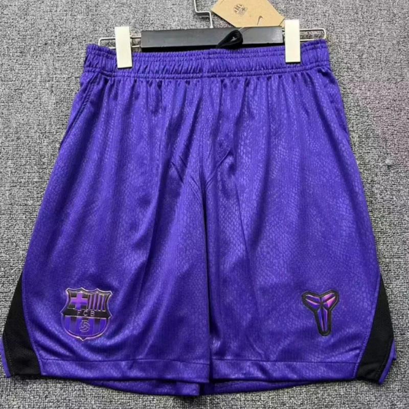 Pantalón Corto Barcelona Away Equipación 2026/2027 Negro/Morado
