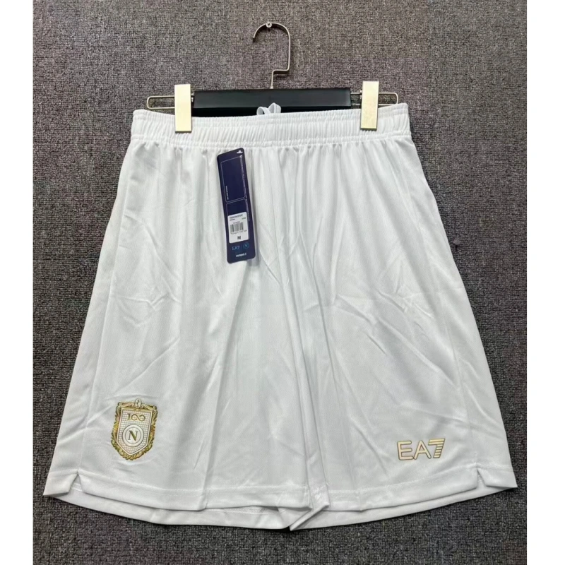Pantalón Corto Napoli Home Equipación 2026/2027 Blanco