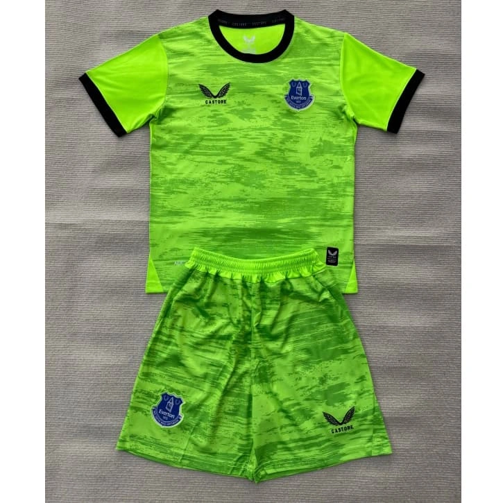 Camiseta de Portero Everton FC Home 2026/2027 Verde Niño Kit