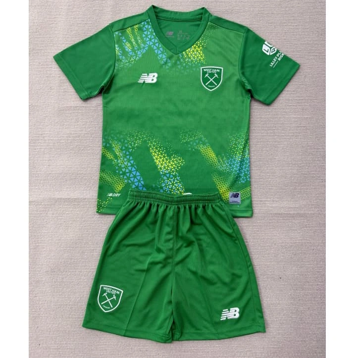 Camiseta de Portero West Ham United Home 2026/2027 Verde Niño Kit
