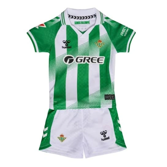 Camiseta Real Betis Home 2026/2027 Verde/Blanco Niño Kit con Parche La Liga