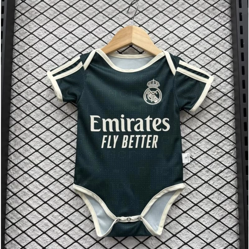 Camiseta Real Madrid Away 2026/2027 Verde Oscuro Baby