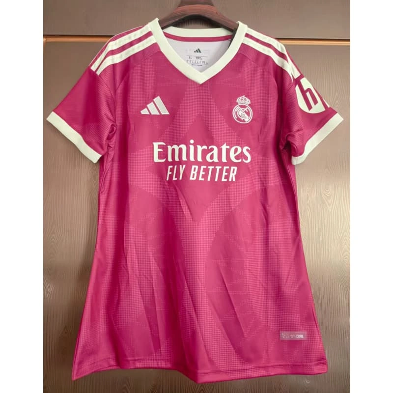 Camiseta Real Madrid Third 2026/2027 Rosa Mujer con Parche HP