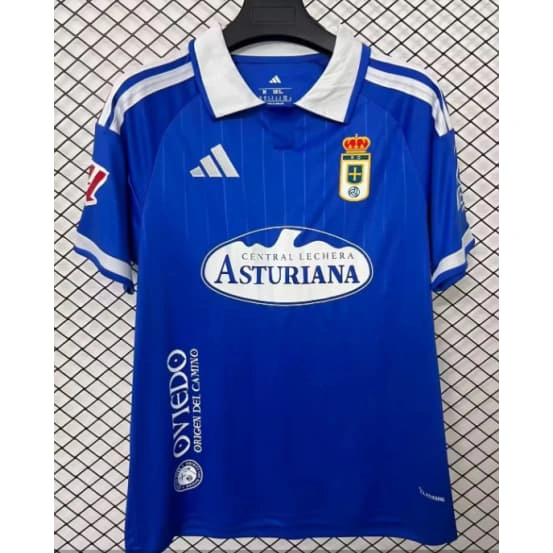 Camiseta Real Oviedo Home 2026/2027 Azul con Parche La Liga