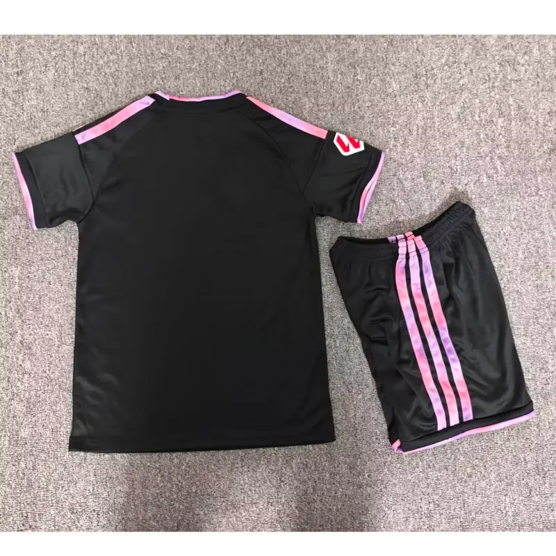 Camiseta Sevilla FC Third 2026/2027 Negro Niño Kit con Parche La Liga