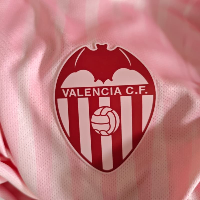 Camiseta Valencia Third 2026/2027 Rosa con Parche La Liga