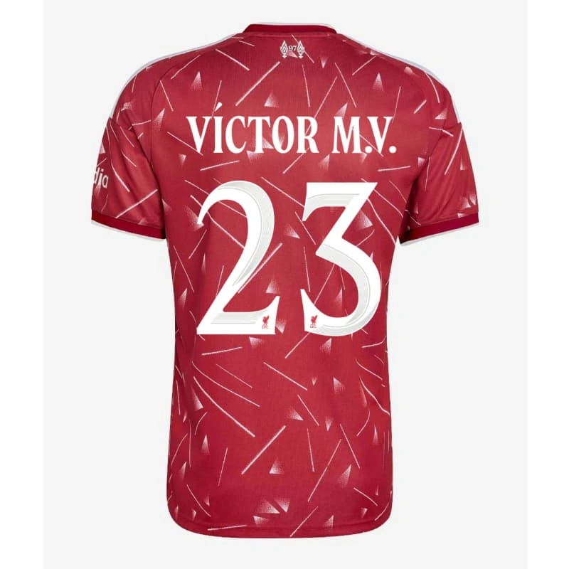 Camiseta VÍCTOR M.V. 23 Liverpool Home 2026/2027 Rojo UCL