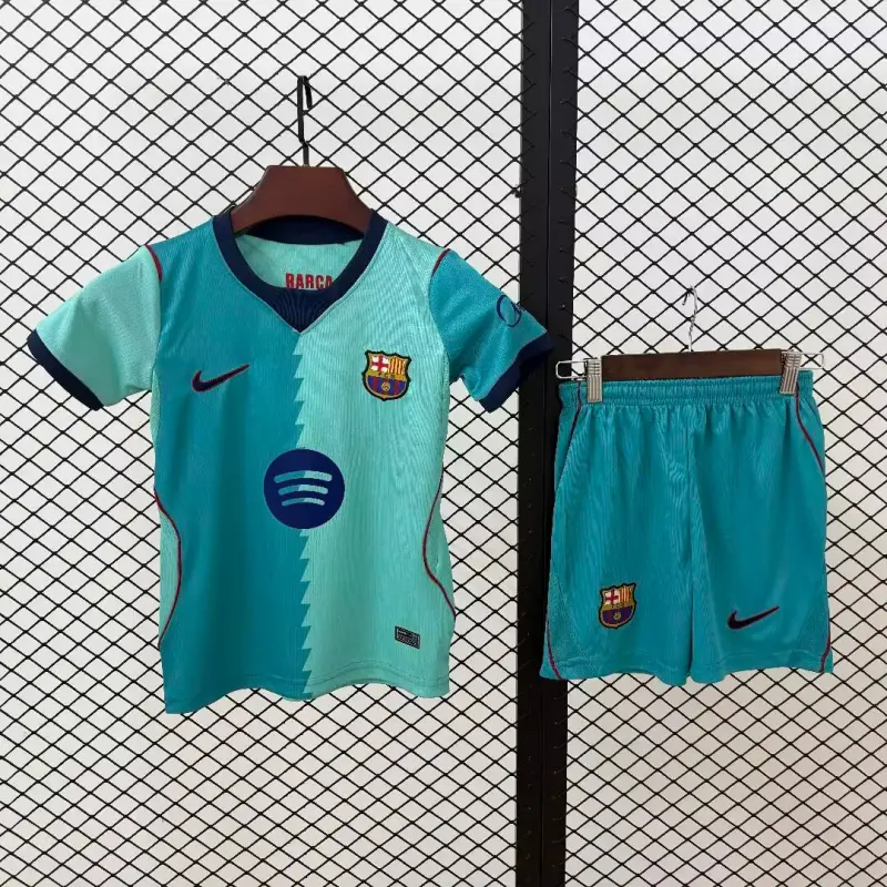 Camiseta Barcelona Third 2026/2027 Verde Niño Kit