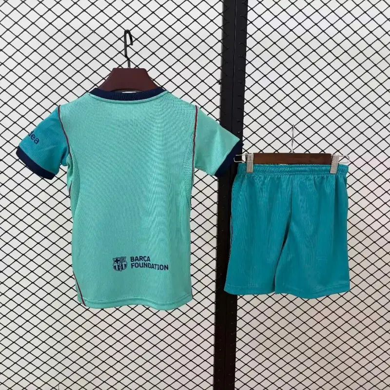 Camiseta Barcelona Third 2026/2027 Verde Niño Kit