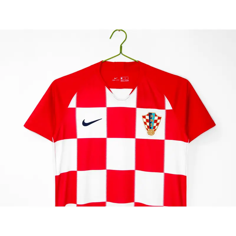 Camiseta Croacia Home Retro 2018 Rojo/Blanco