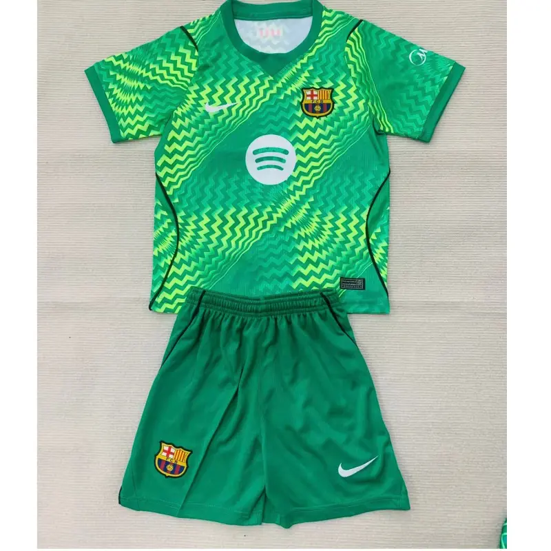 Camiseta de Portero Barcelona Home 2026/2027 Verde Niño Kit