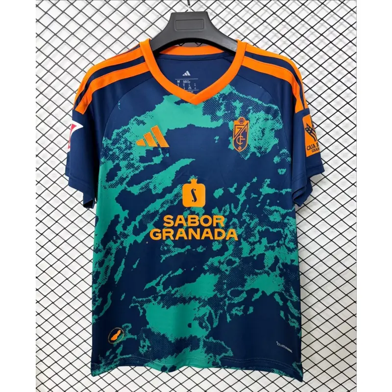 Camiseta Granada Away 2026/2027 Azul/Verde con Parche La Liga