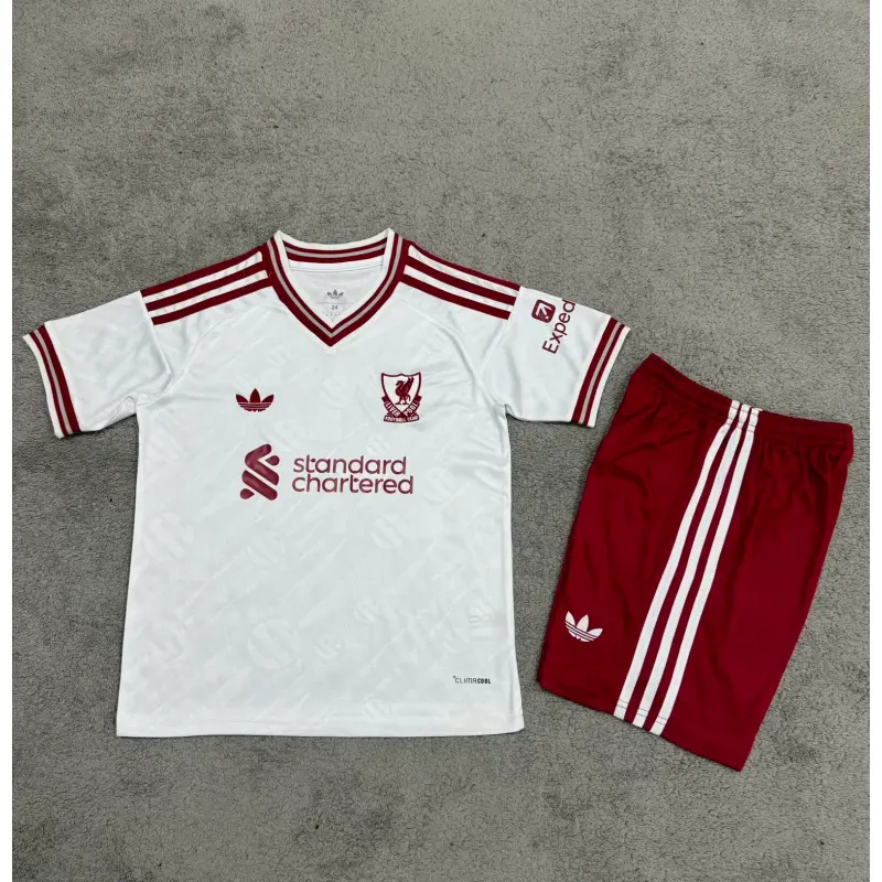 Camiseta Liverpool Away 2026/2027 Blanco Niño Kit