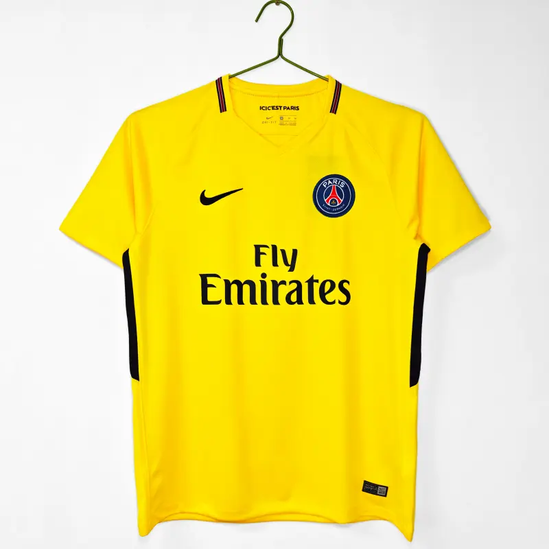 Camiseta PSG Away Retro 2017/18 Amarillo