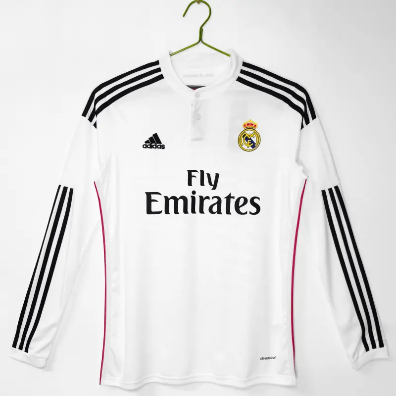 Camiseta Real Madrid Home Retro 2014/15 ML Blanco