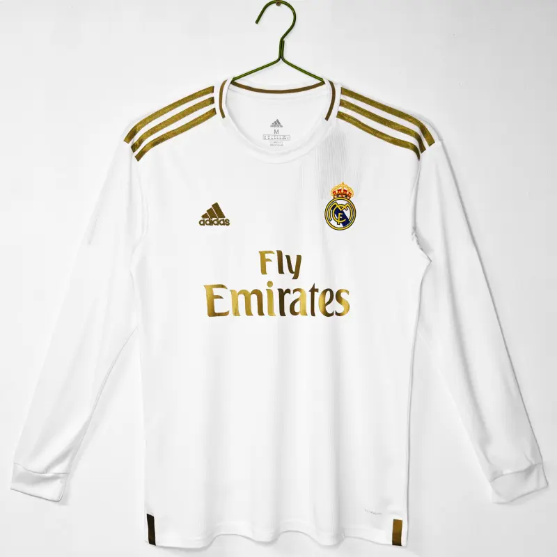 Camiseta Real Madrid Home Retro 2019/20 ML Blanco