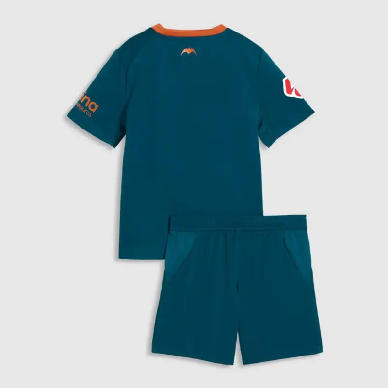 Camiseta Valencia Away 2026/2027 Azul Niño Kit con Parche La Liga