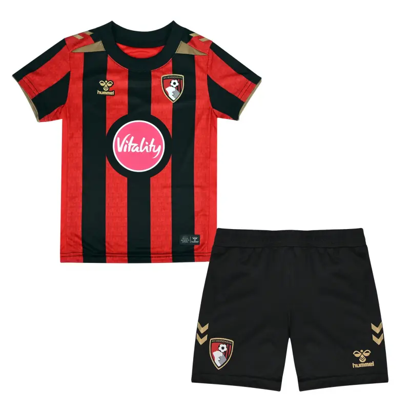 Camiseta AFC Bournemouth Home 2026/2027 Rojo/Negro Niño Kit