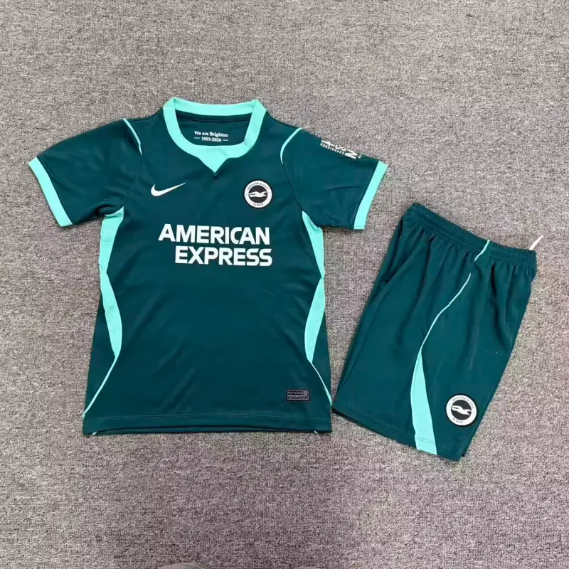 Camiseta Brighton Third 2026/2027 Verde Oscuro Niño Kit