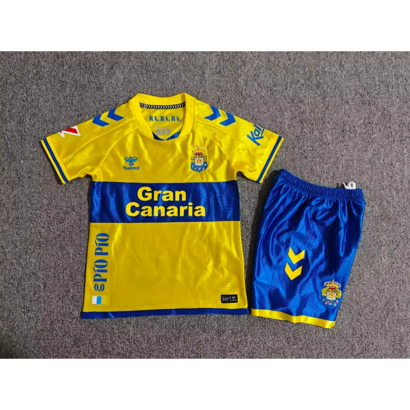 Camiseta Las Palmas Home 2026/2027 Amarillo Niño Kit con Parche La Liga