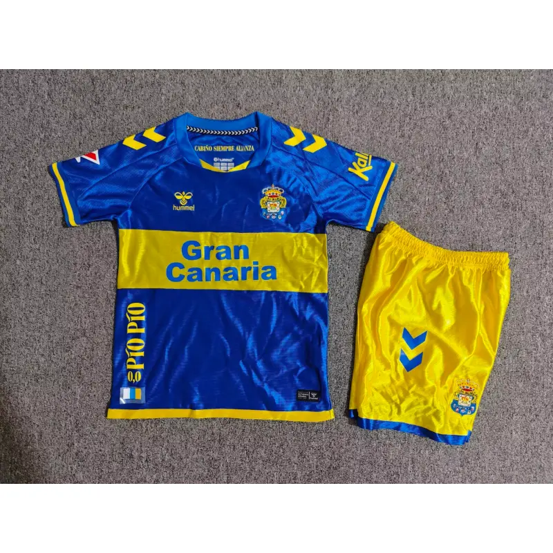 Camiseta Las Palmas Away 2026/2027 Azul Niño Kit con Parche La Liga
