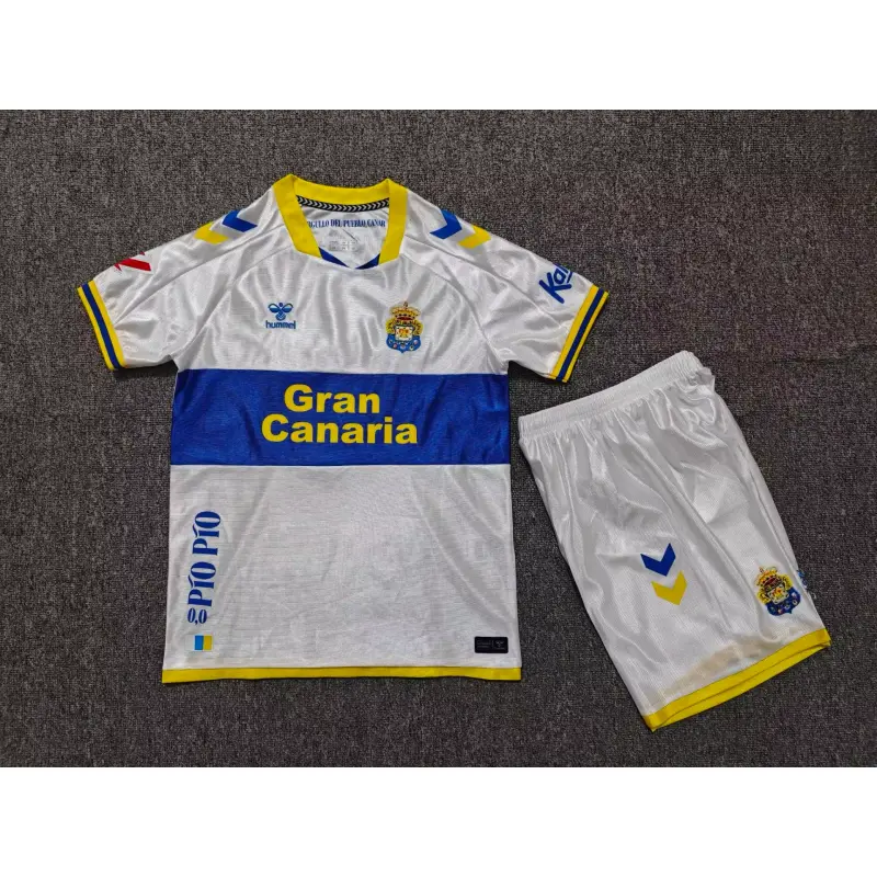 Camiseta Las Palmas Third 2026/2027 Blanco Niño Kit con Parche La Liga