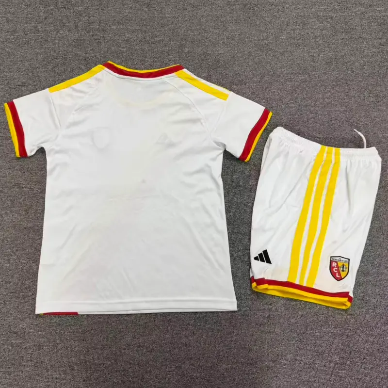 Camiseta RC Lens Third 2026/2027 Blanco/Rojo/Amarillo Niño Kit