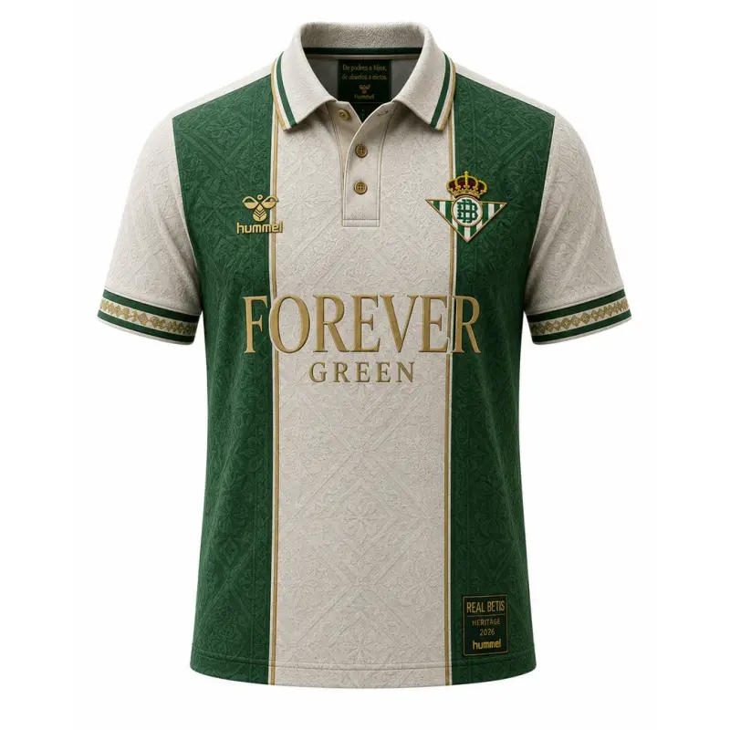 Camiseta Real Betis 2026/2027 Eleven Archive Retro Verde/Blanco