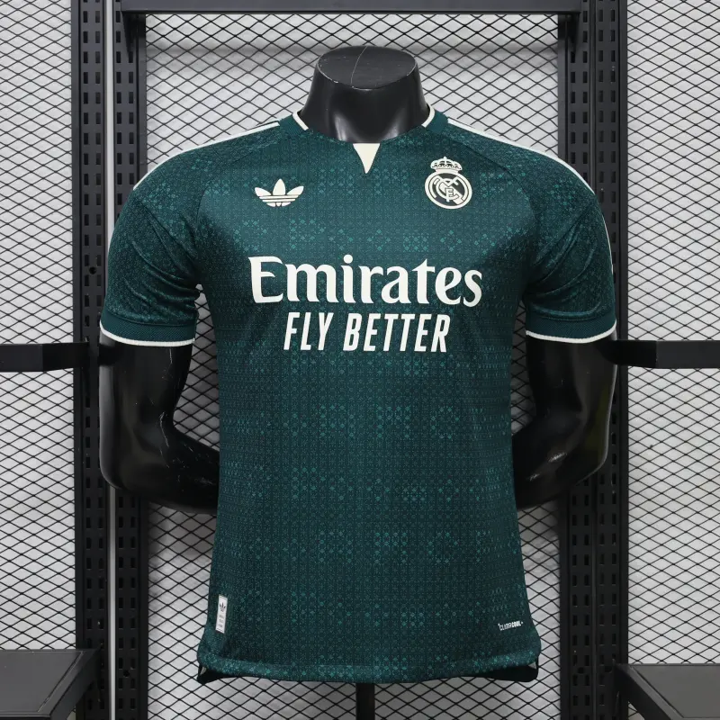 Camiseta Real Madrid Away Equipación 2026/2027 Verde Oscuro (EDICIÓN JUGADOR)