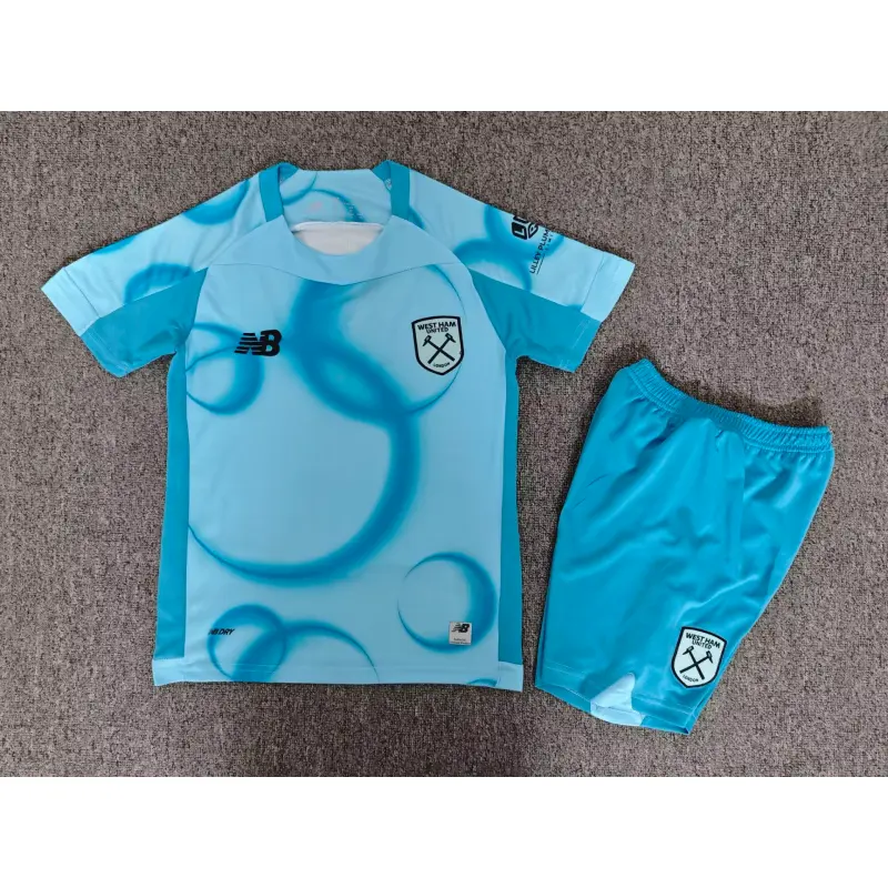 Camiseta West Ham United Third 2026/2027 Azul Niño Kit