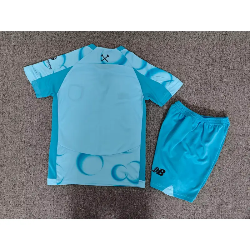 Camiseta West Ham United Third 2026/2027 Azul Niño Kit