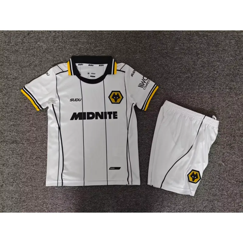 Camiseta Wolverhampton Wanderers Away 2026/2027 Blanco Niño Kit