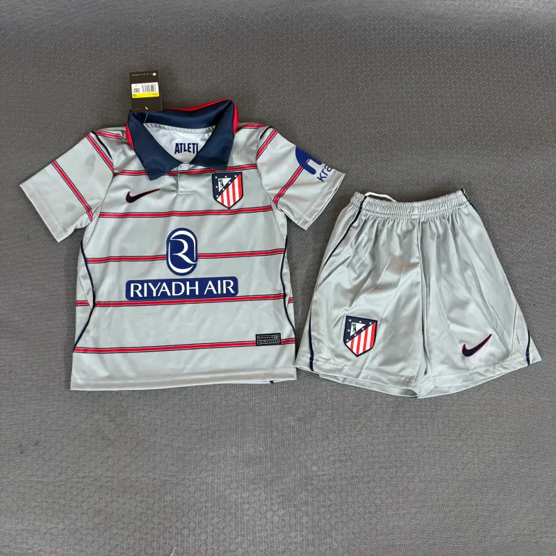 Camiseta Atlético de Madrid Third 2026/2027 Gris Niño Kit