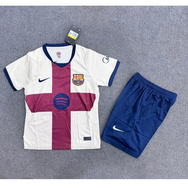 Camiseta Barcelona 4th 2026/2027 Beige Niño Kit