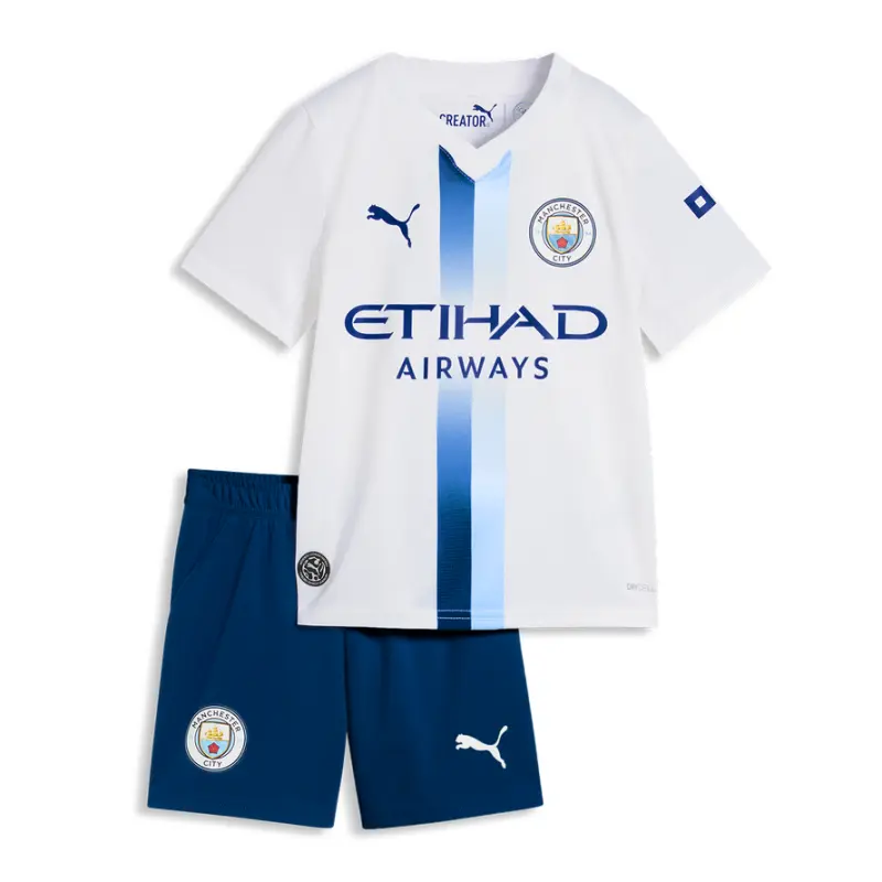 Camiseta Manchester City Third 2026/2027 Blanco Niño Kit