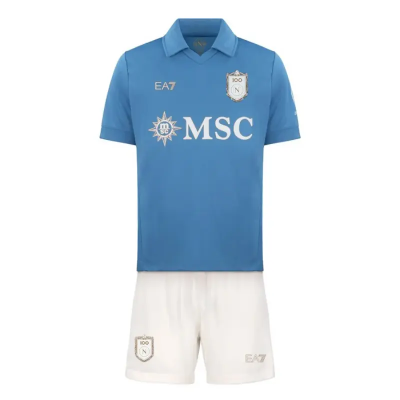 Camiseta Napoli Home 2026/2027 Azul Niño Kit