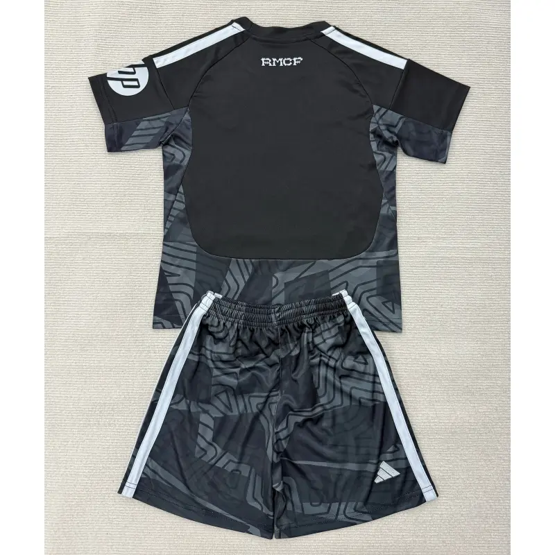 Camiseta de Portero Real Madrid Home Equipación 2026/2027 Negro Niño Kit