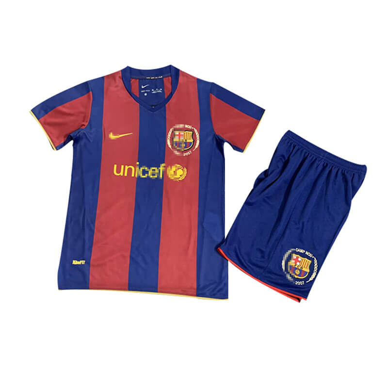 Camiseta Barcelona Retro 07/08 Home Niño Kit