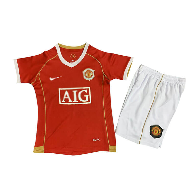 Camiseta Manchester United Retro 06/07 Home Niño Kit