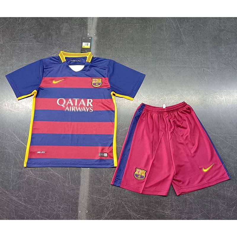 Camiseta Barcelona Retro 15/16 Home Niño Kit