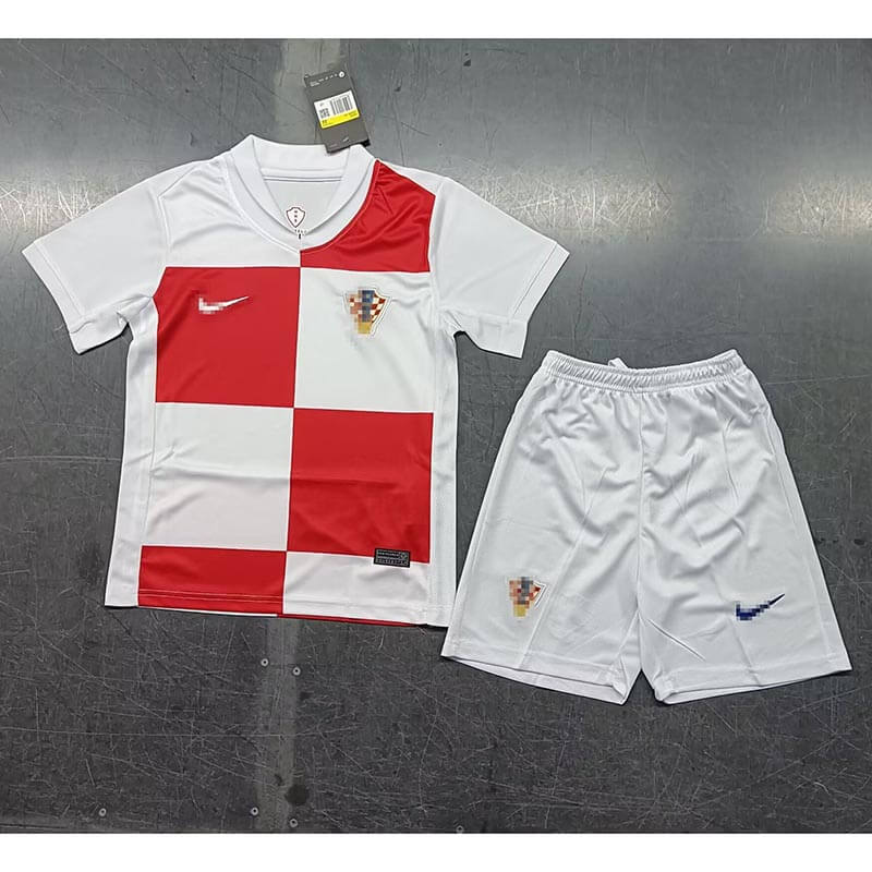 Camiseta Croacia 2024 Home Niño Kit