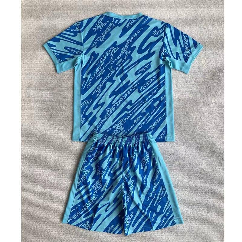 Camiseta De Portero EE.UU. Azul 2024 Niño Kit