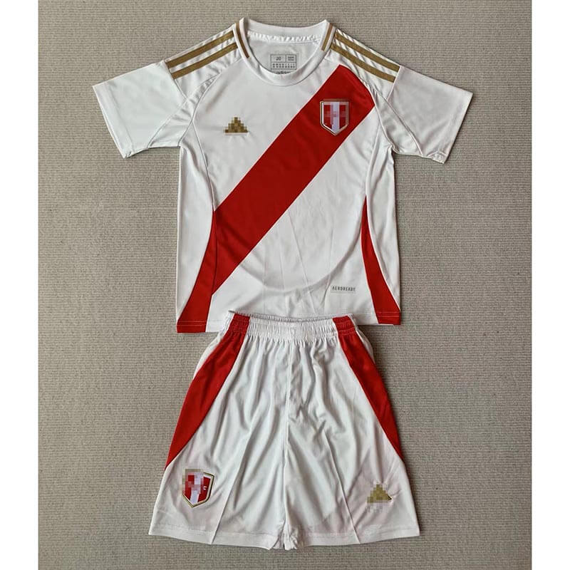 Camiseta Perú 2024 Home Niño Kit