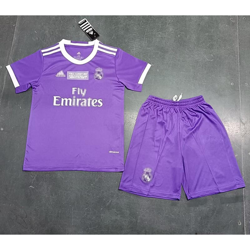 Camiseta Real Madrid Retro 16/17 Away Niño Kit