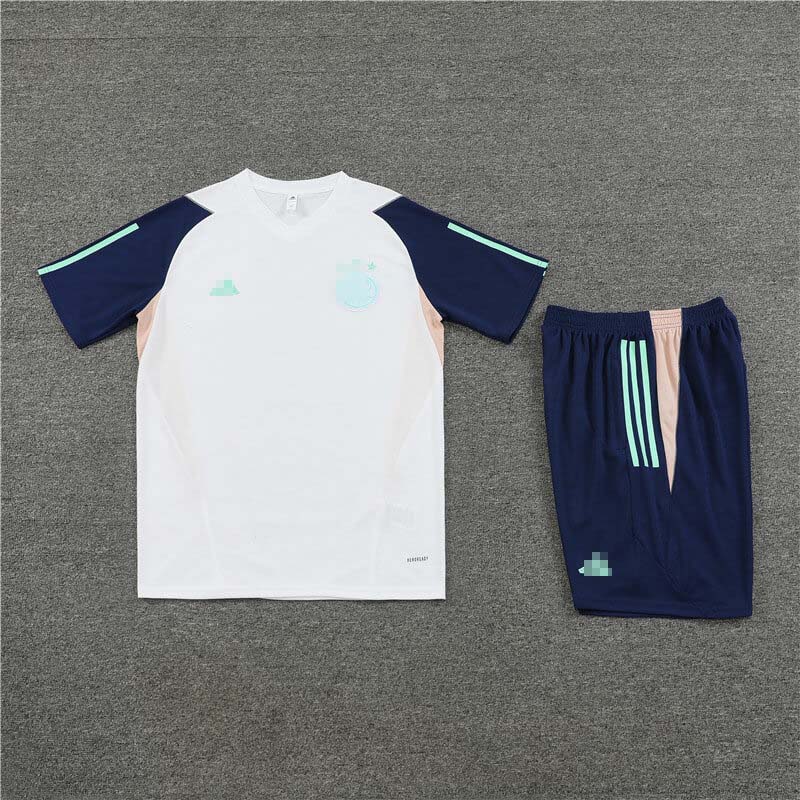 Camiseta de Entrenamiento de Ajax de Ámsterdam 2023/2024 Blanco/Azul Marino