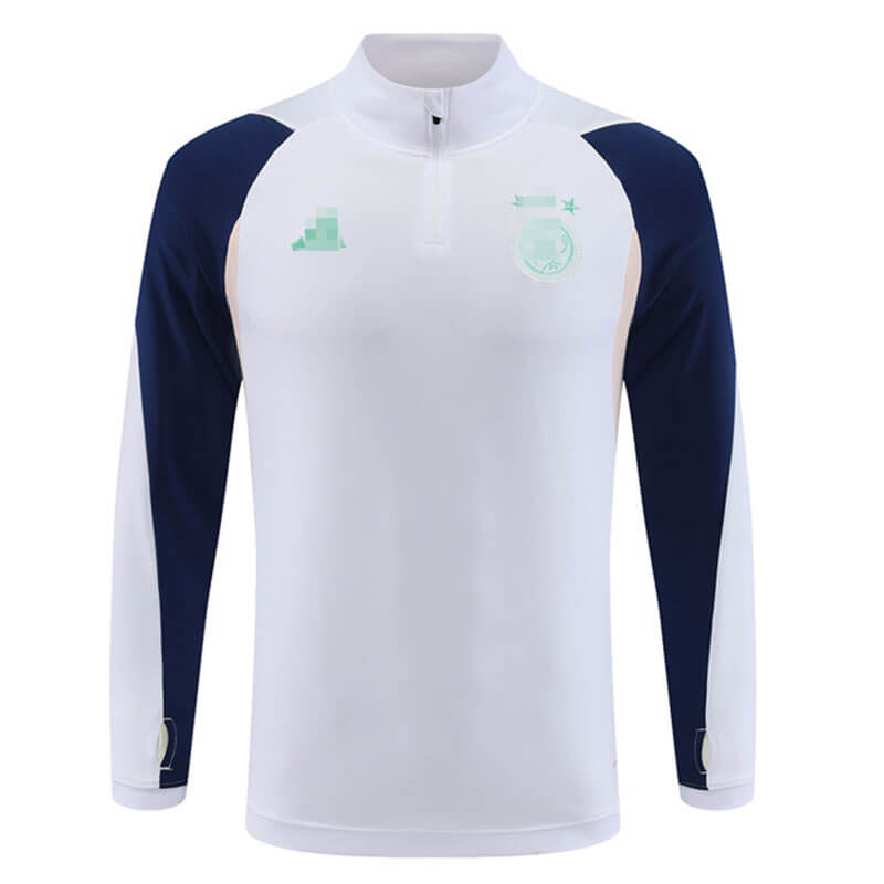 Sudadera Entrenamiento Ajax de Ámsterdam 2023/2024 Blanco/Azul