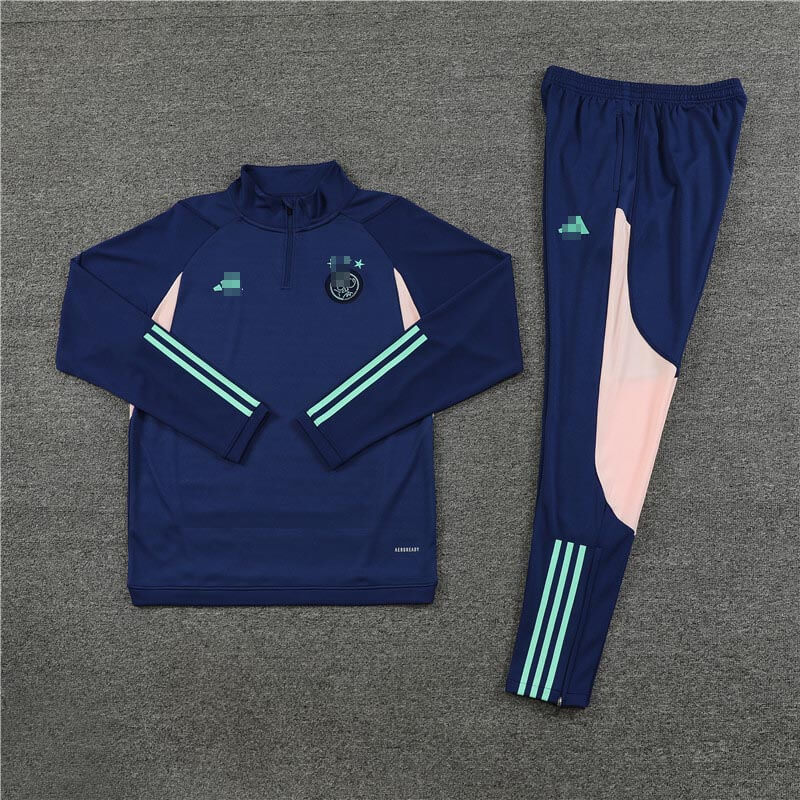 Sudadera Entrenamiento Ajax de Ámsterdam 2023/2024 Niño Kit Azul Oscuro